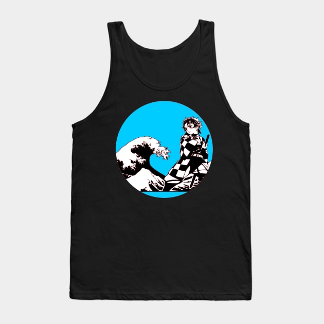 Demon Slayer Kamado Tanjiro Tank Top by OtakuPapercraft